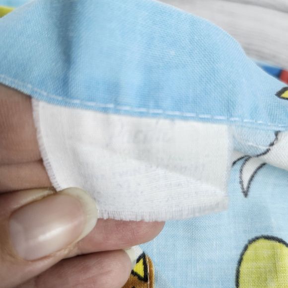 Vtg 80s Disney Frontierland Twin Sheet Set Mickey Mouse Donald Minnie Pluto - Picture 12 of 12